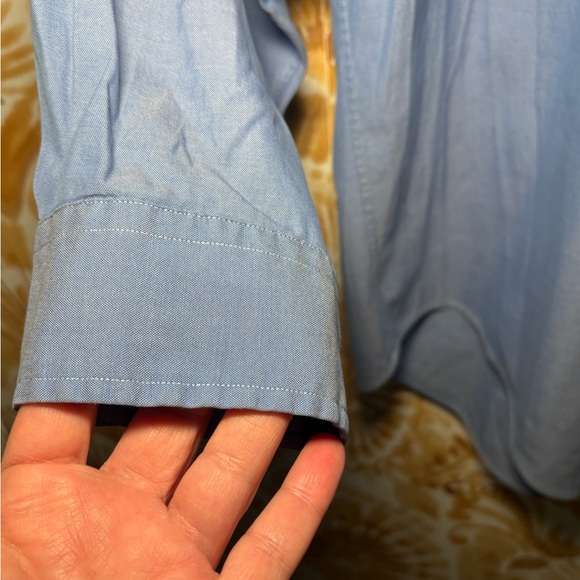 Ralph Lauren Polo Men's Blue Button-Down Shirt with Embroidered Logo 16 34/35 - Picture 6 of 6